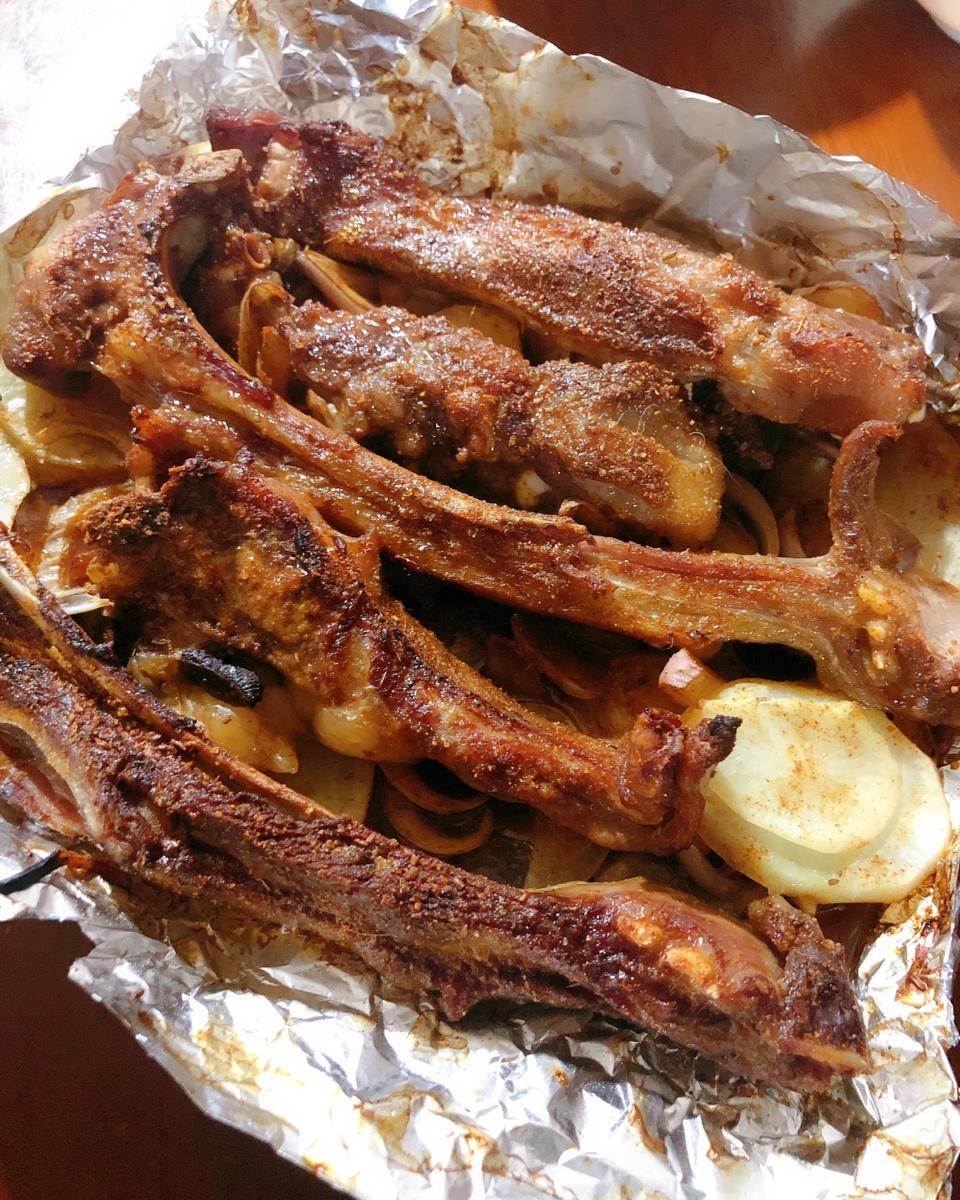 烤箱版的烤羊排