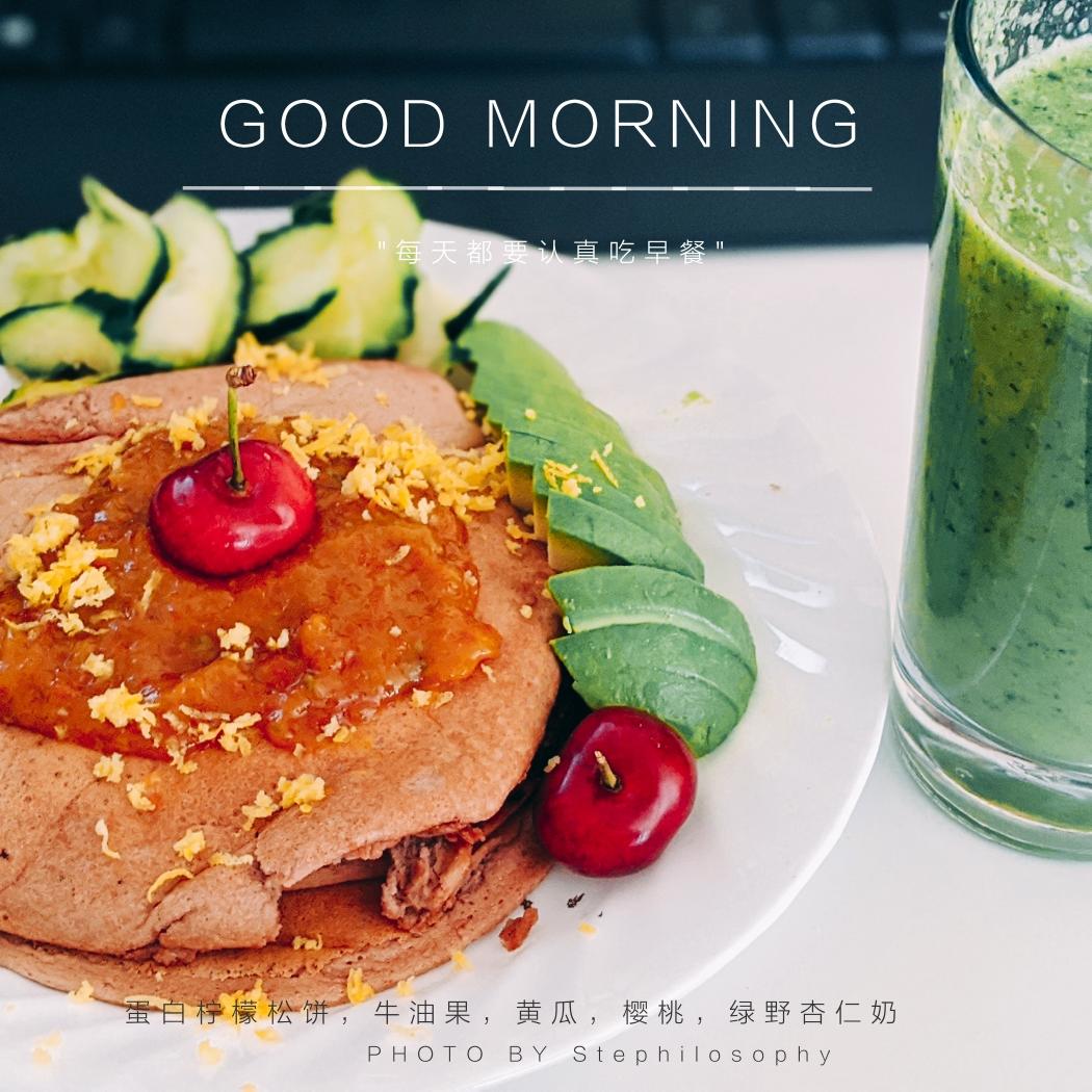 蛋白柠檬松饼［减脂/轻食］（一人份）的做法