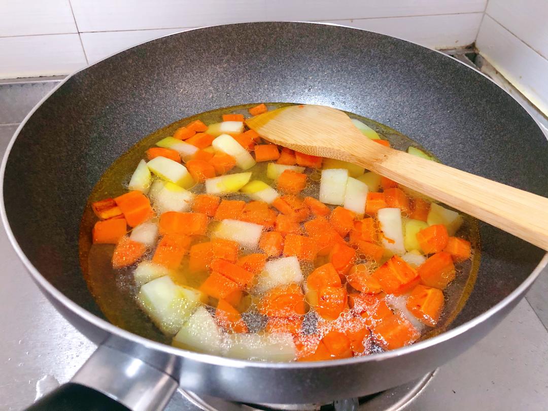 简易咖喱饭（素食）的做法 步骤3