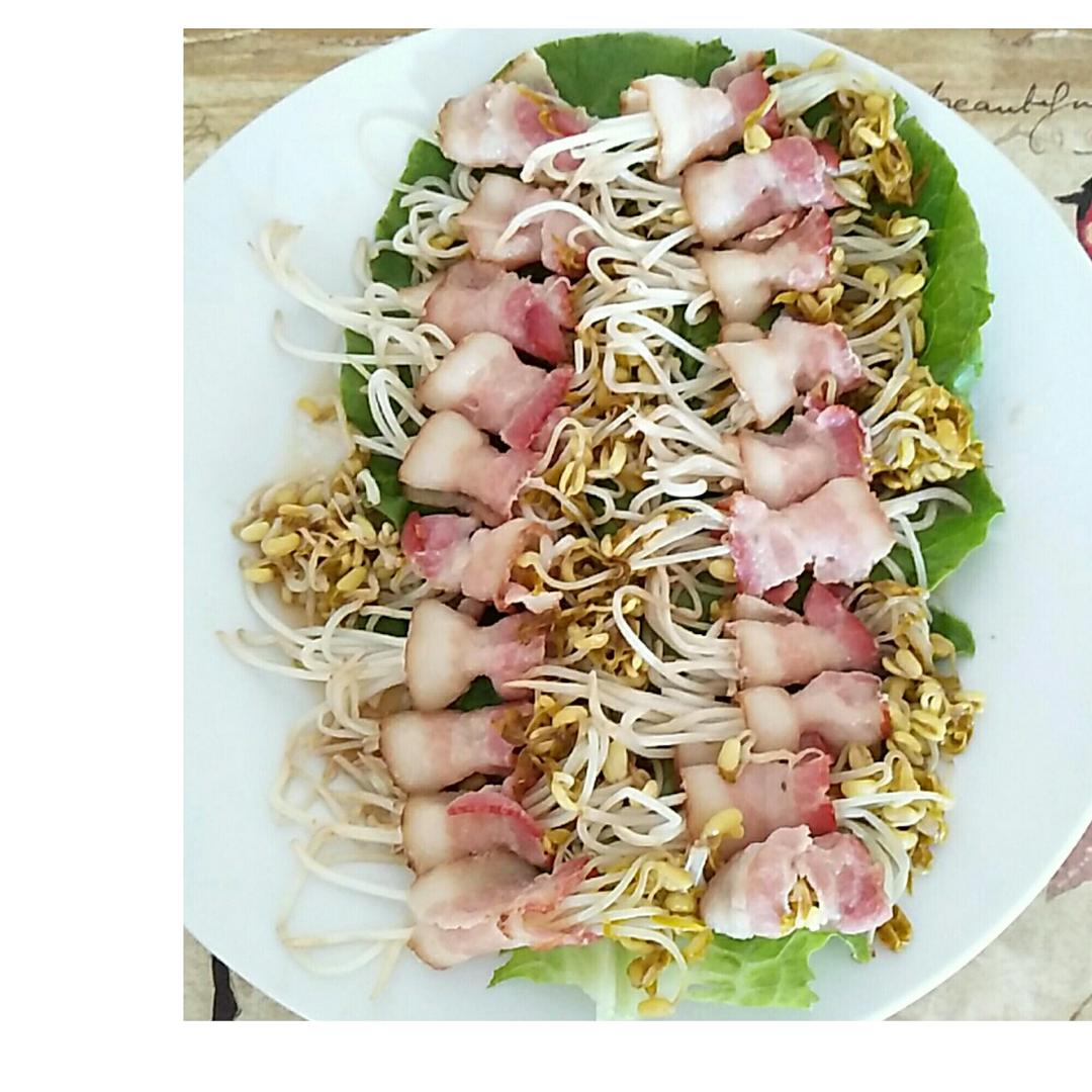 培根绿豆芽