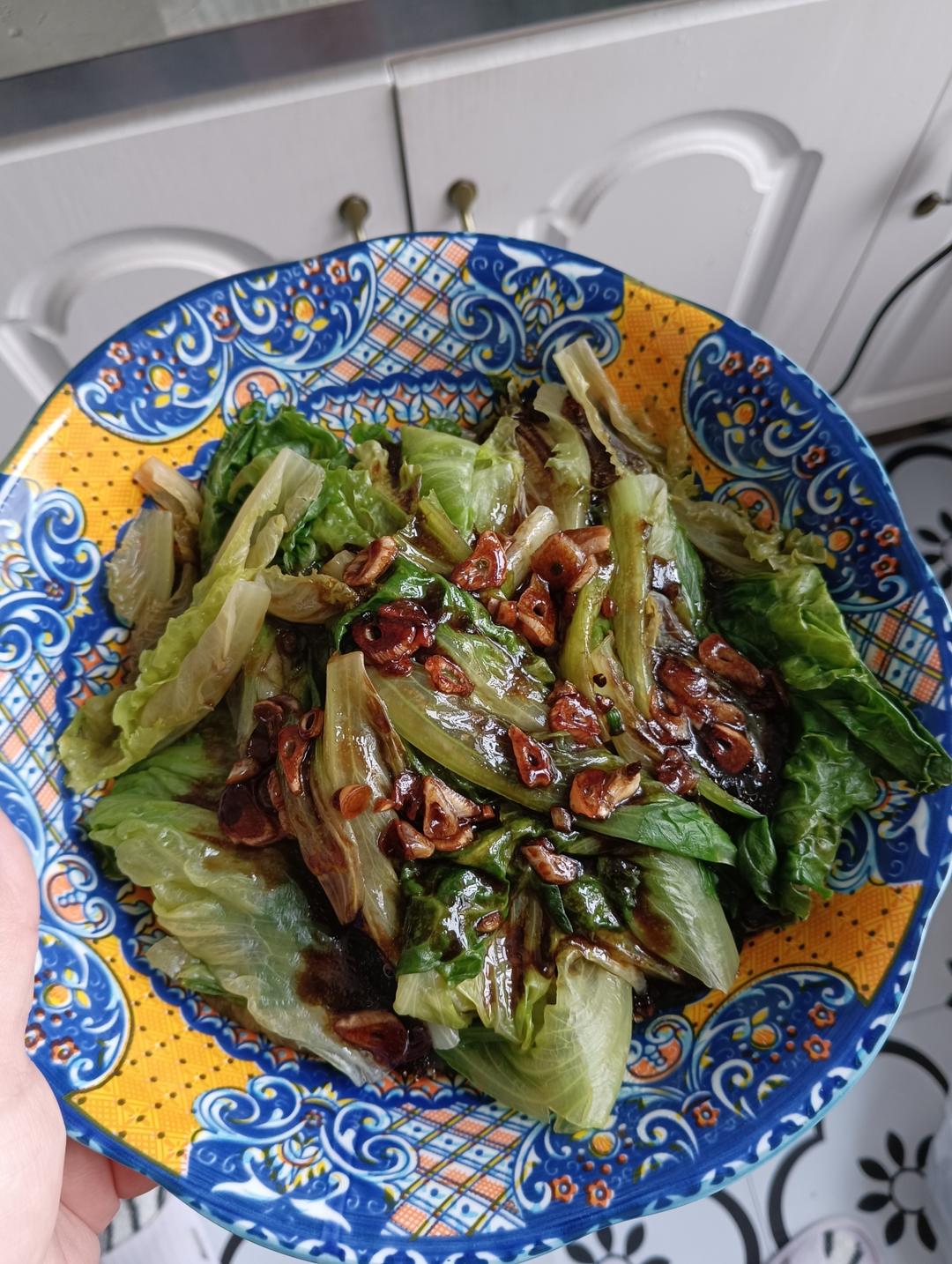 堪比饭店的白灼罗马生菜
