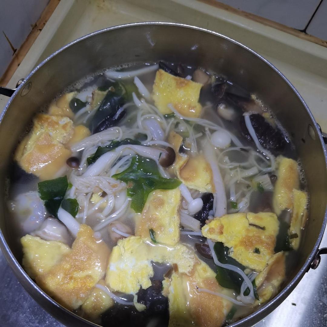 低卡减脂餐~三鲜菌菇汤