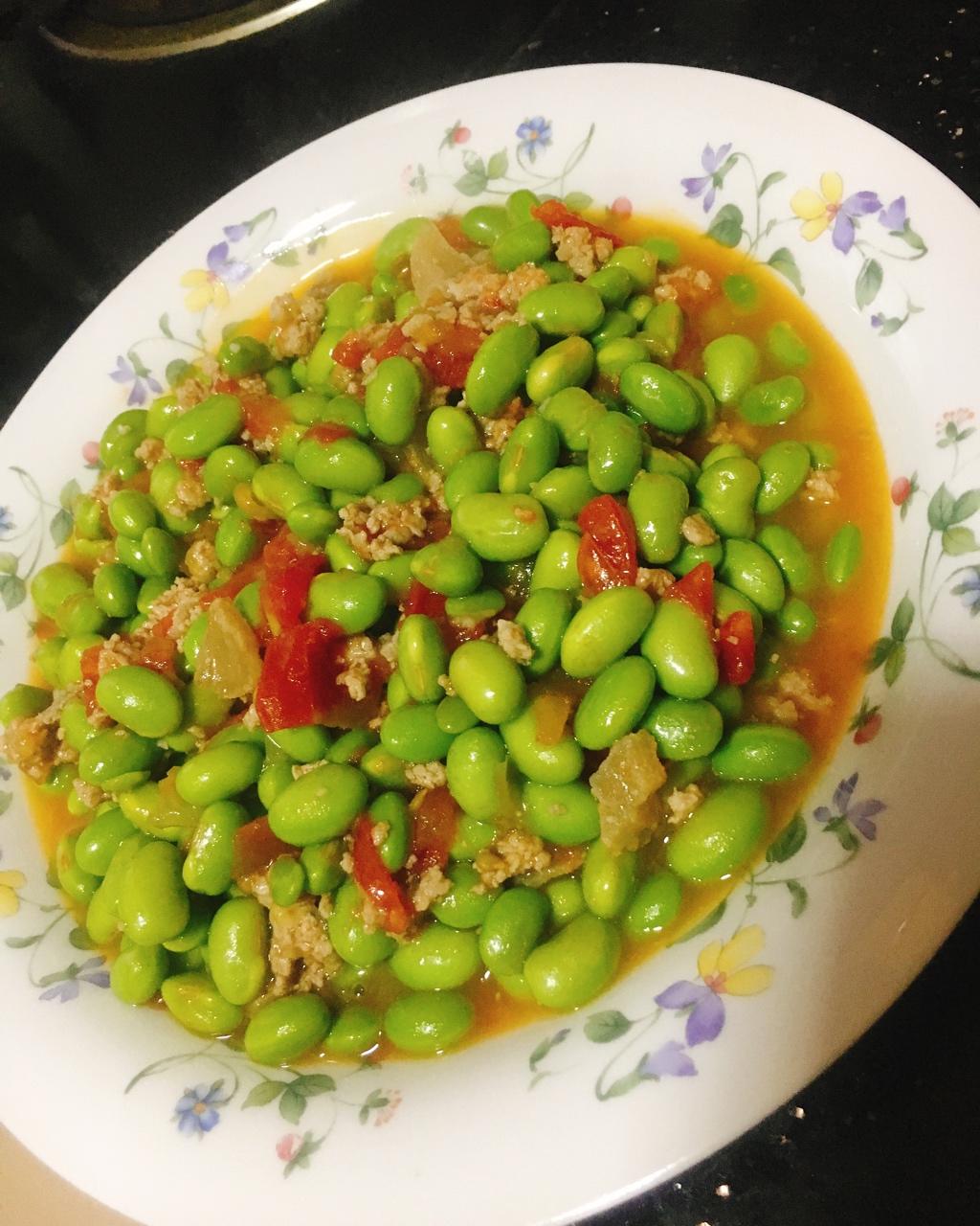 红烩青豆