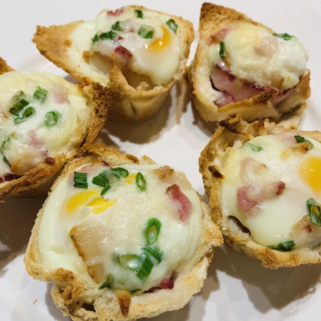 培根鸡蛋吐司杯