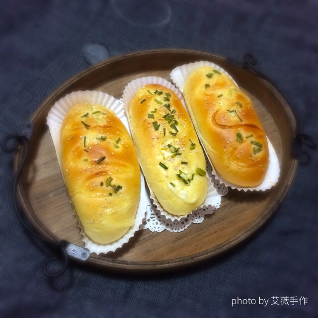 火腿肠早餐面包（一次发酵法）