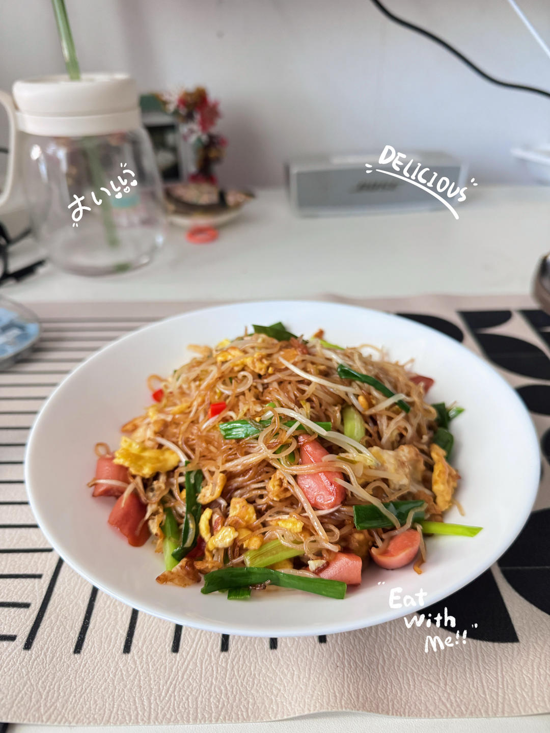 鸡蛋炒米粉，正确泡发干米粉，不碎、不坨、不粘锅、口感Q弹