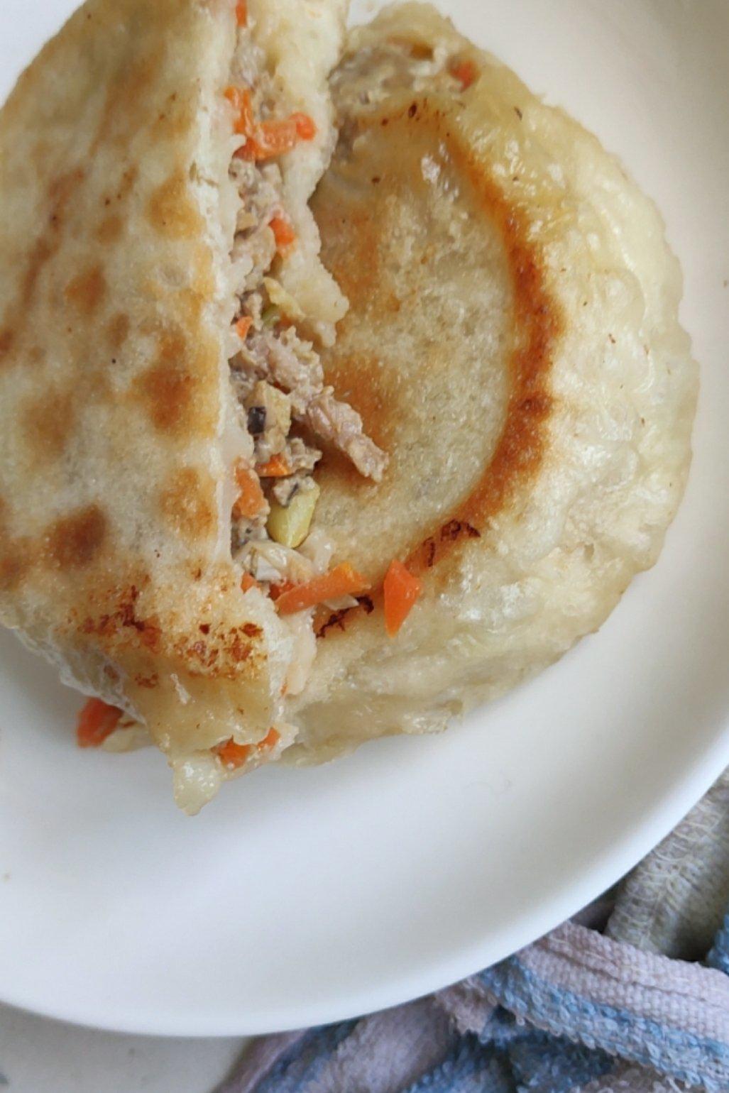 不用去早餐店的发面馅饼