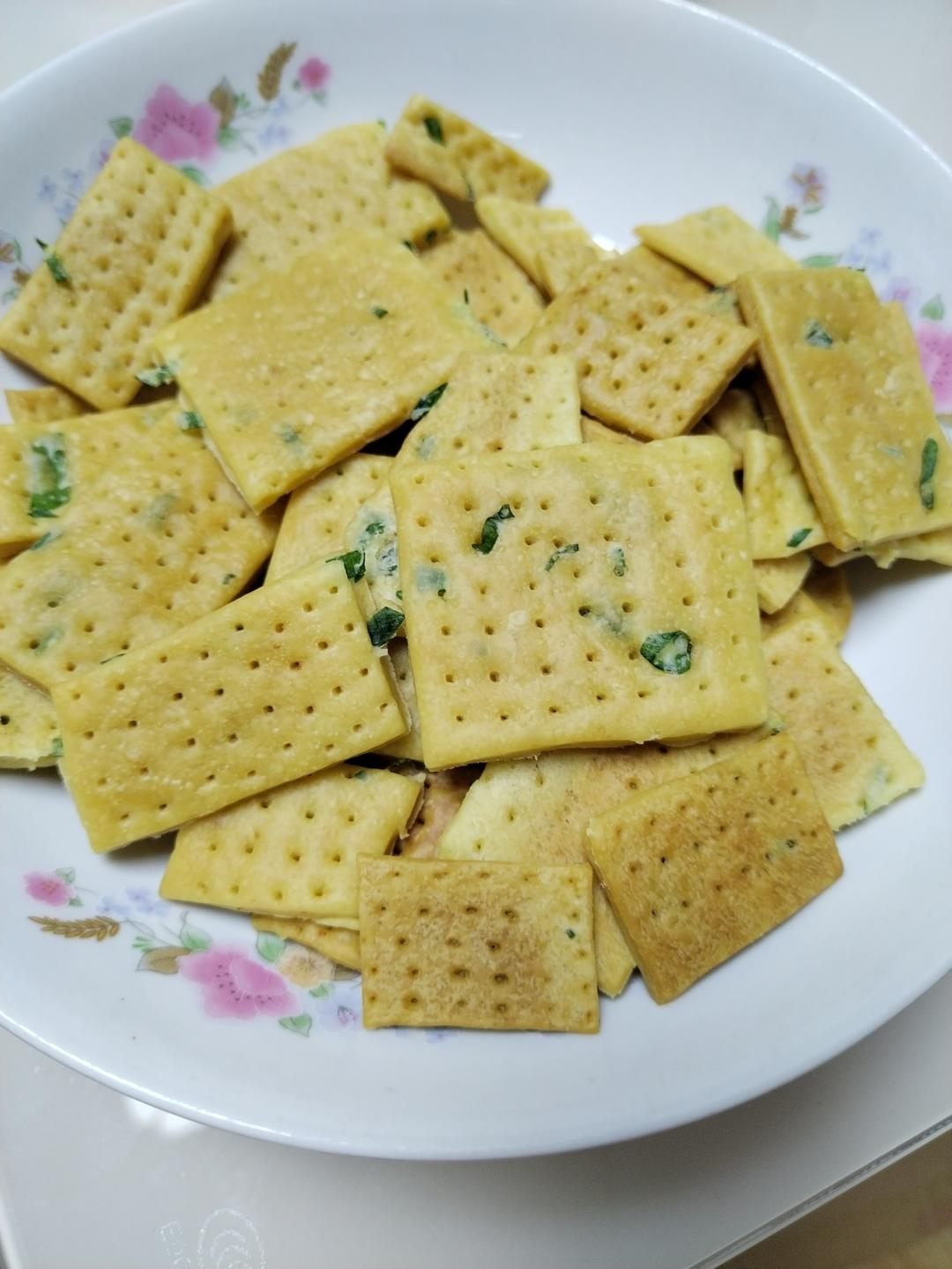 无糖葱香梳打饼干