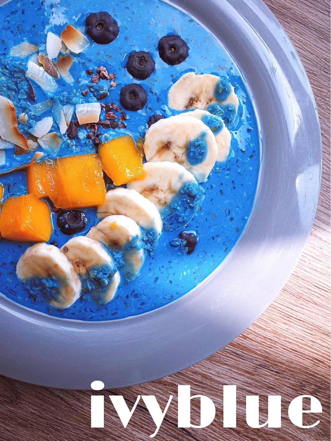 夏日清凉甜品蓝色螺旋藻思慕雪的做法