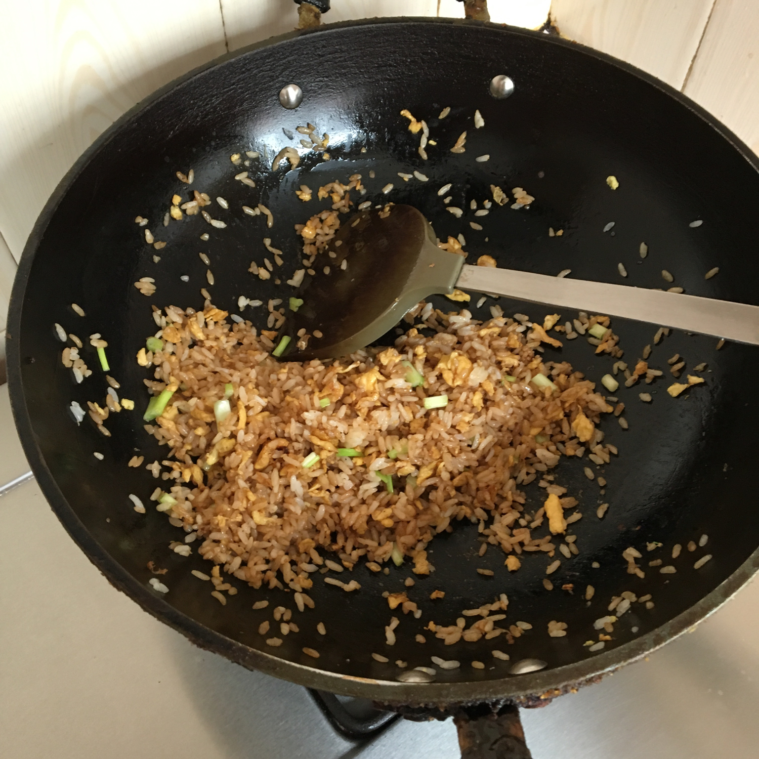小时候的酱油炒饭