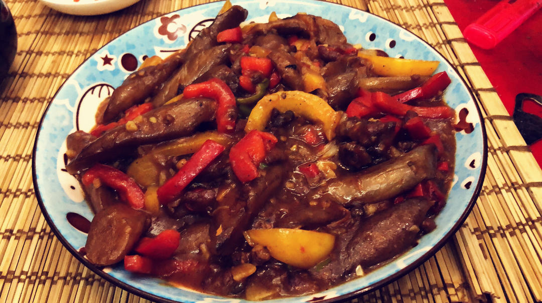 不用油炸超省油的鱼香肉末茄子煲