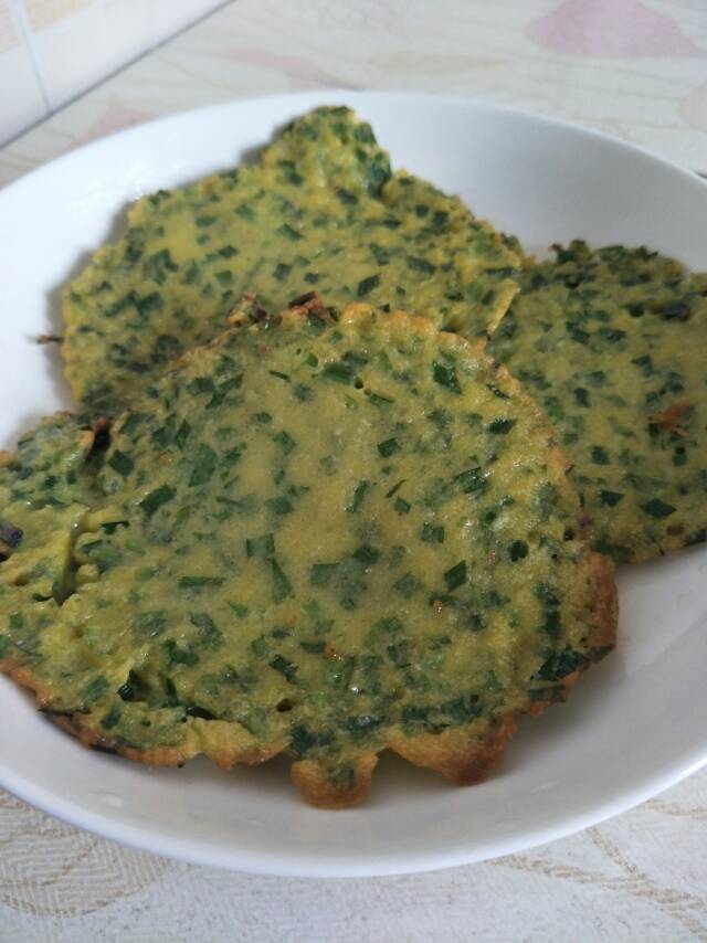 玉米韭菜饼