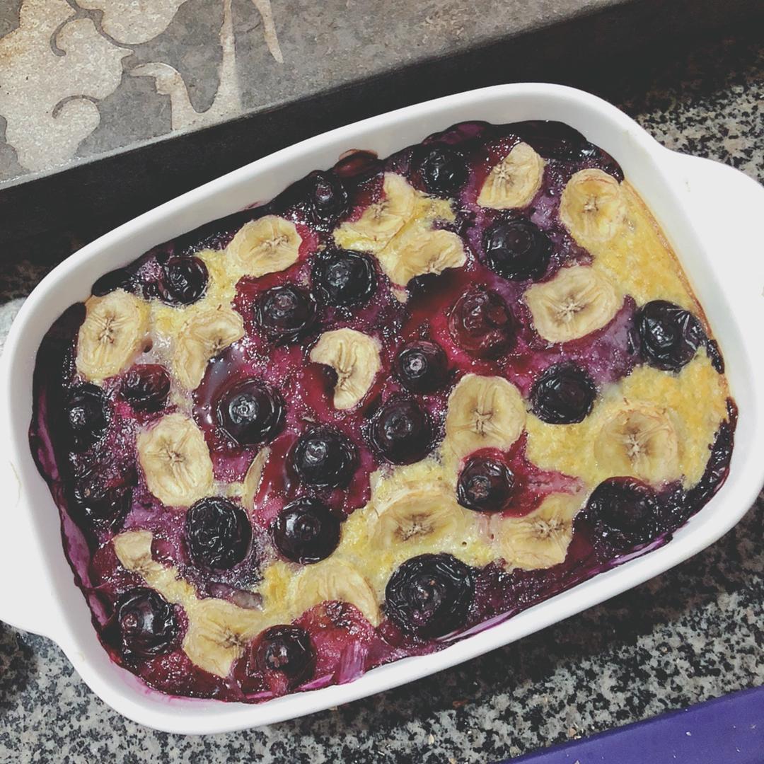 香蕉蓝莓烤燕麦
