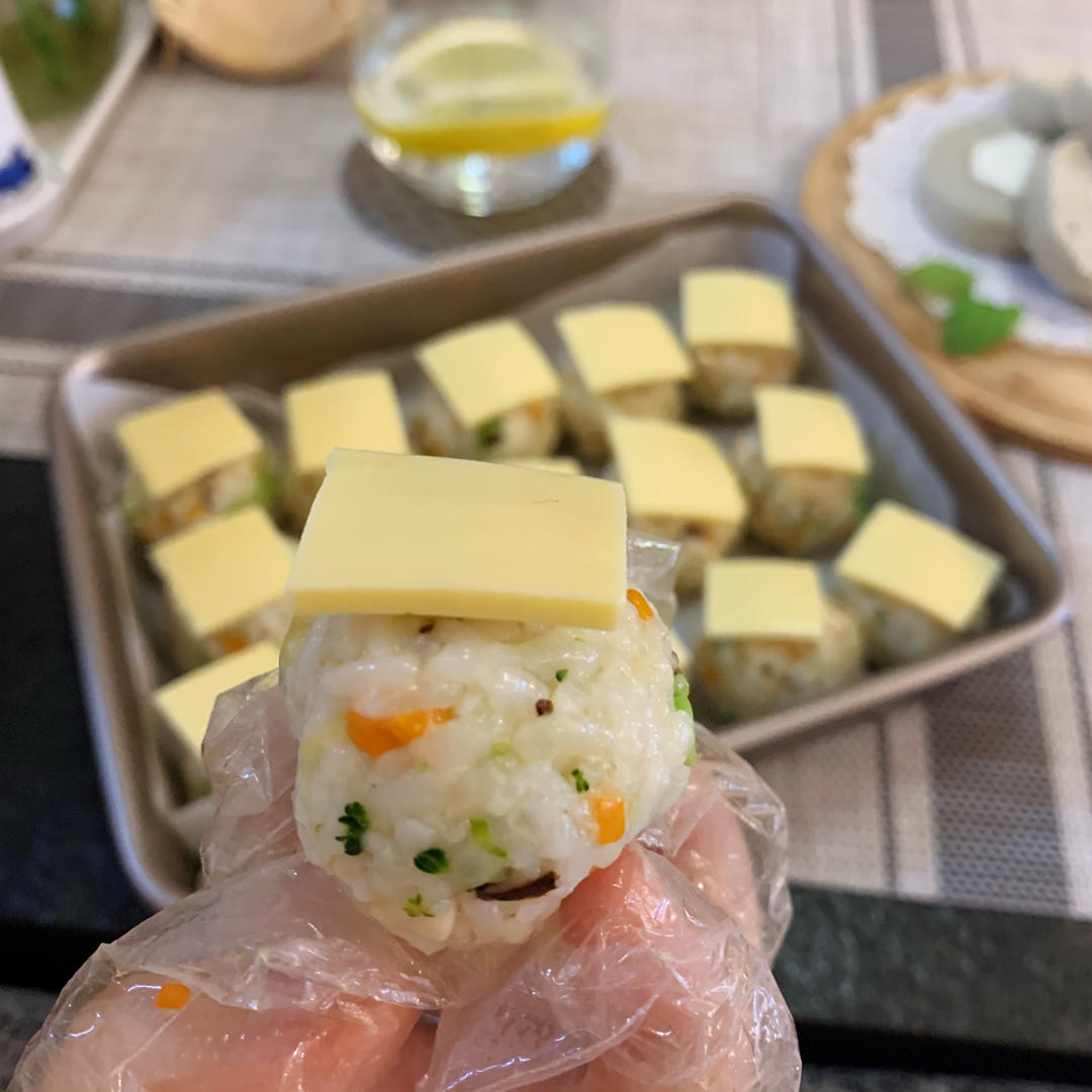 芝士就是力量【芝士肉松小饭团】