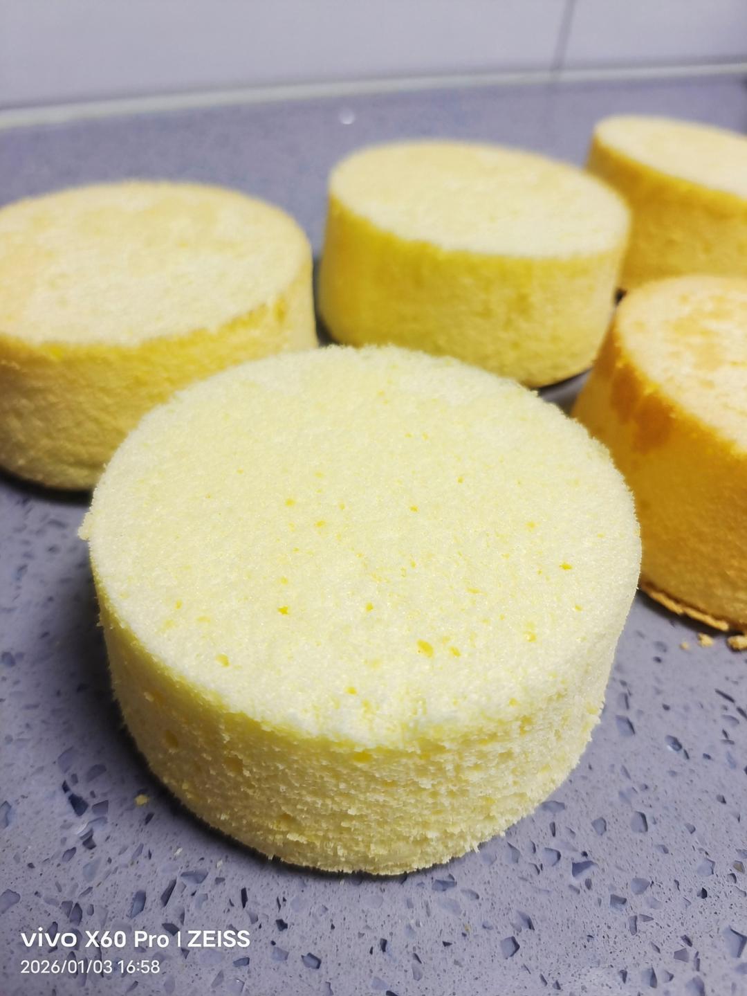 淡奶油戚风蛋糕