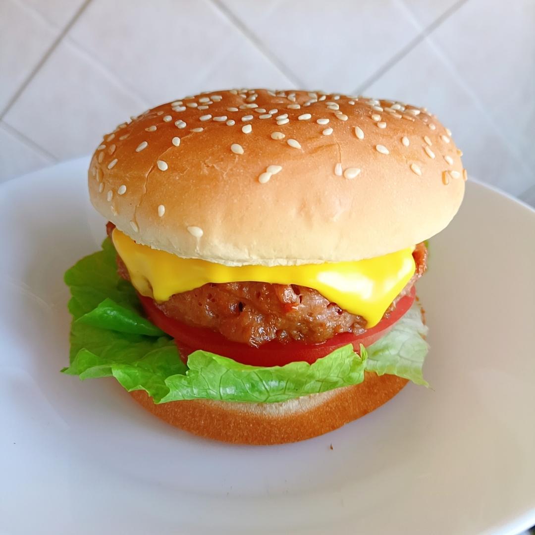 【爆汁牛肉芝士汉堡】复刻麦麦安格斯max厚牛芝士堡
