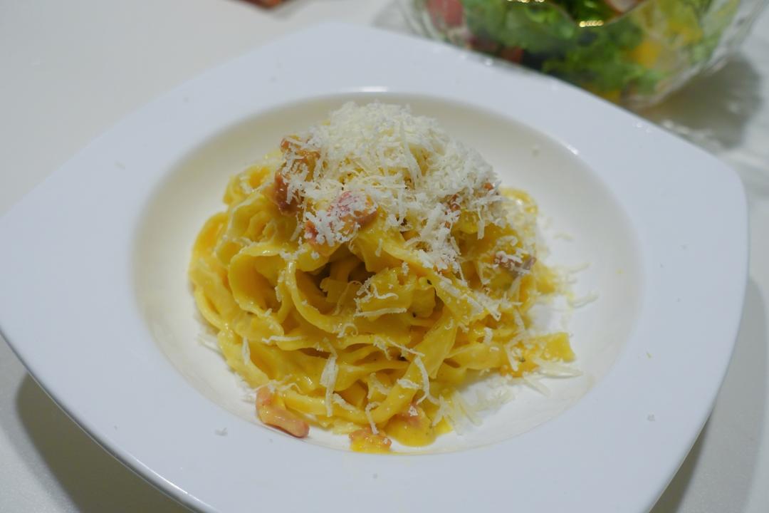 Authentic Cabonara 正宗奶油培根意面没有奶油