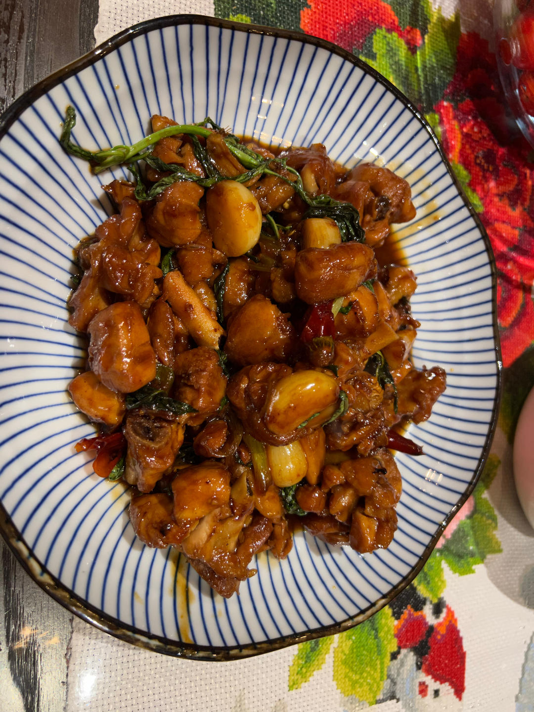 台湾三杯鸡 Stewed Chicken with Ginger and Wine in Casserole