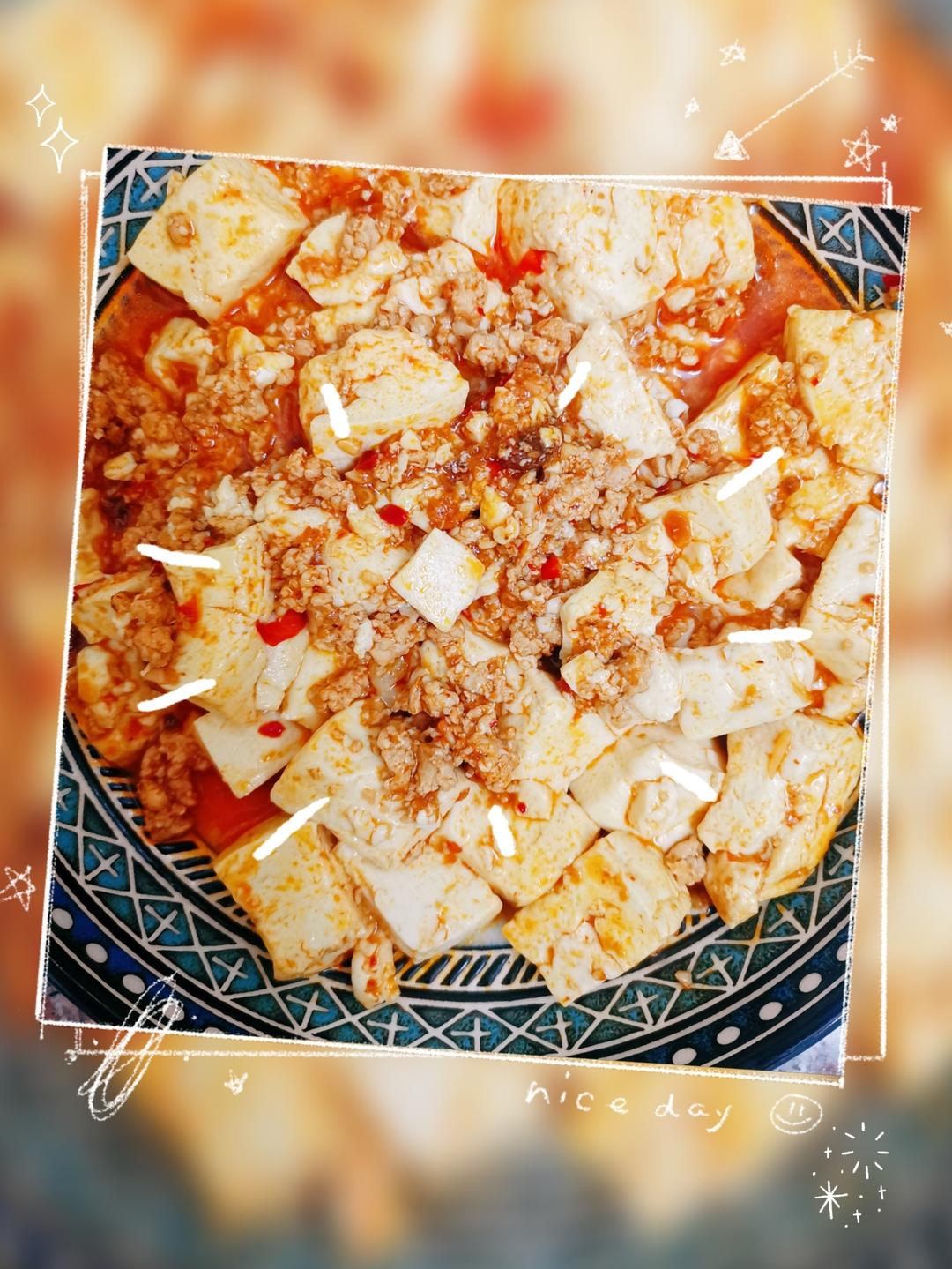 简易版麻婆豆腐（下饭菜）的做法