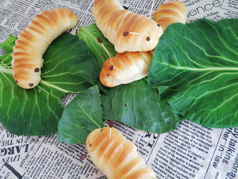 萌萌哒毛毛虫面包