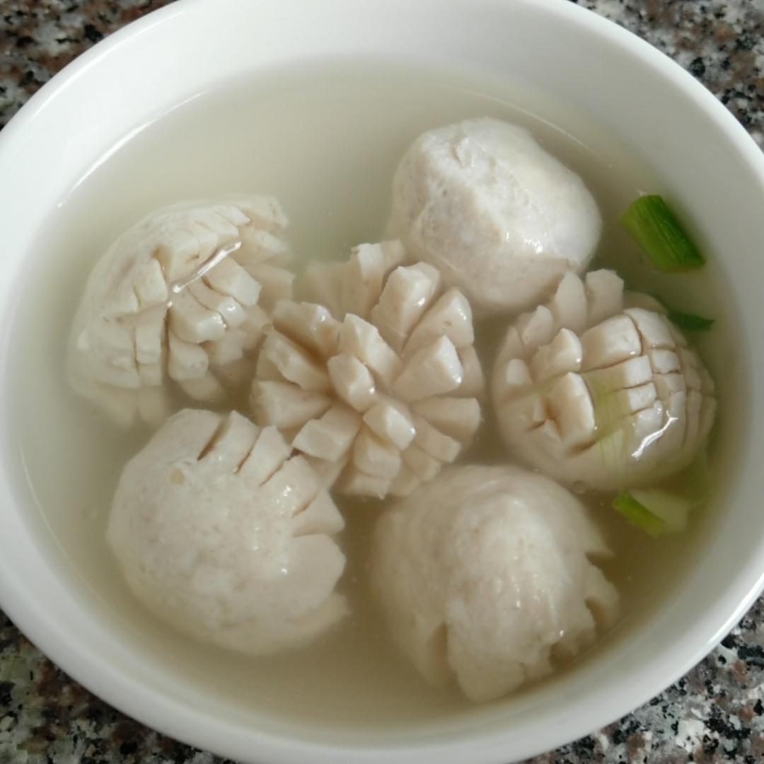 小白菜肉丸汤