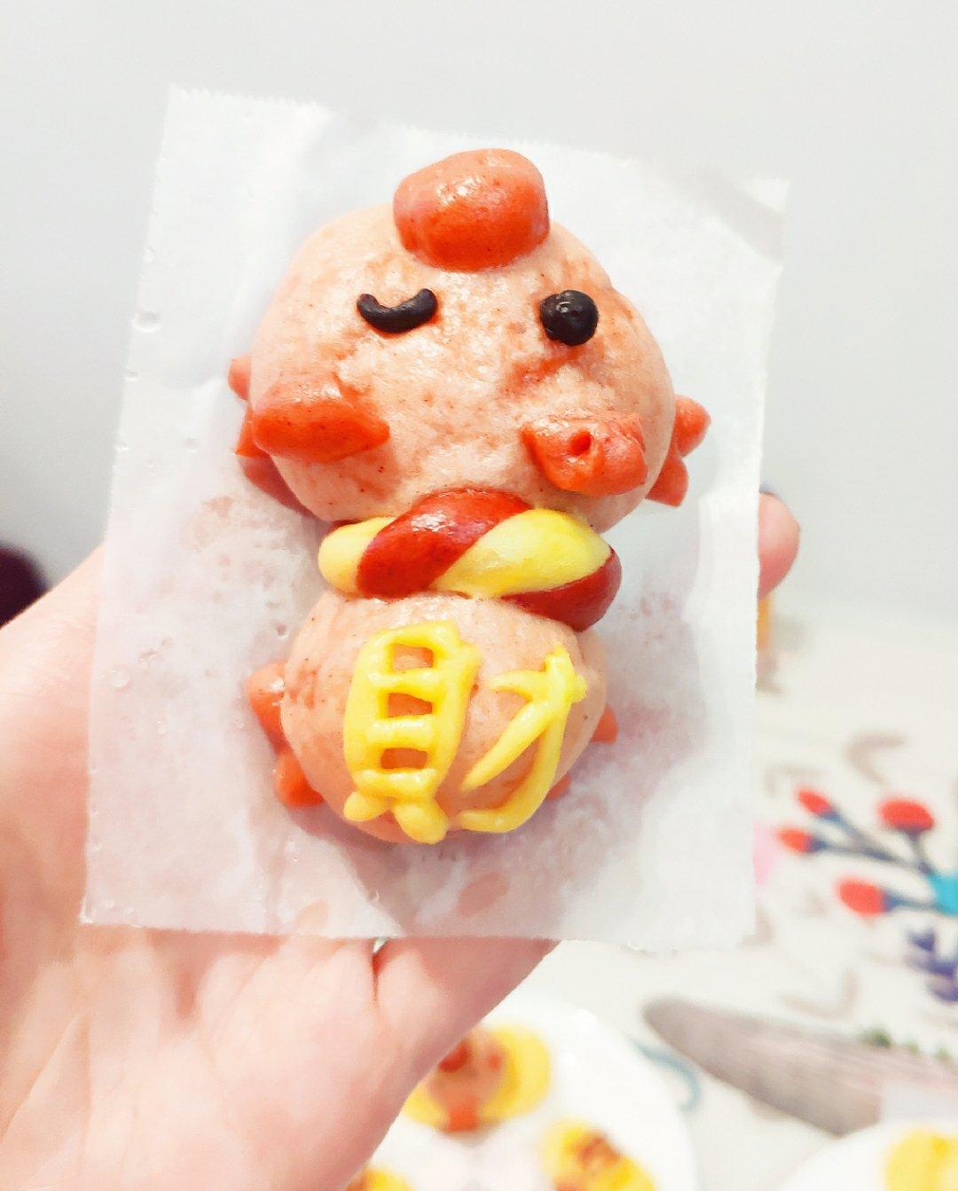 sherry8381做的【卡通馒头&卡通包】福气冲天,财源滚滚猪猪包