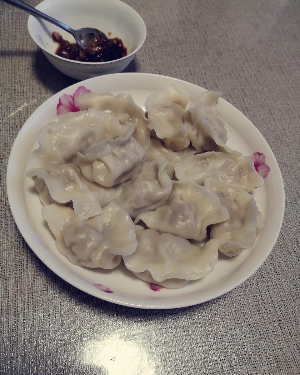 少放猪肉的莲藕扇贝柱水饺