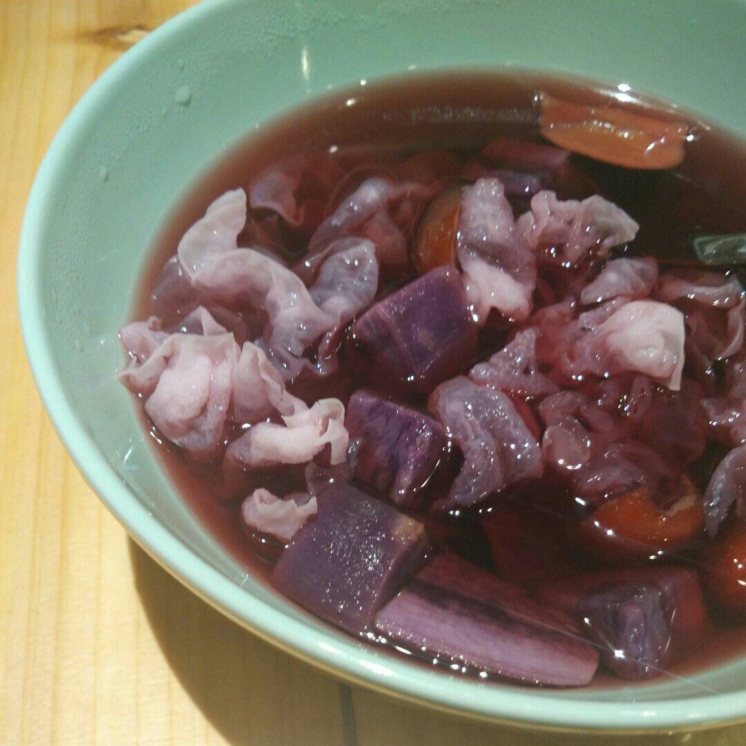 紫薯银耳羹