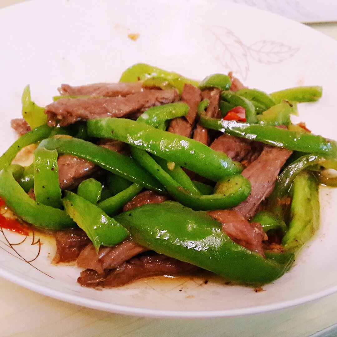 杭椒炒牛柳
