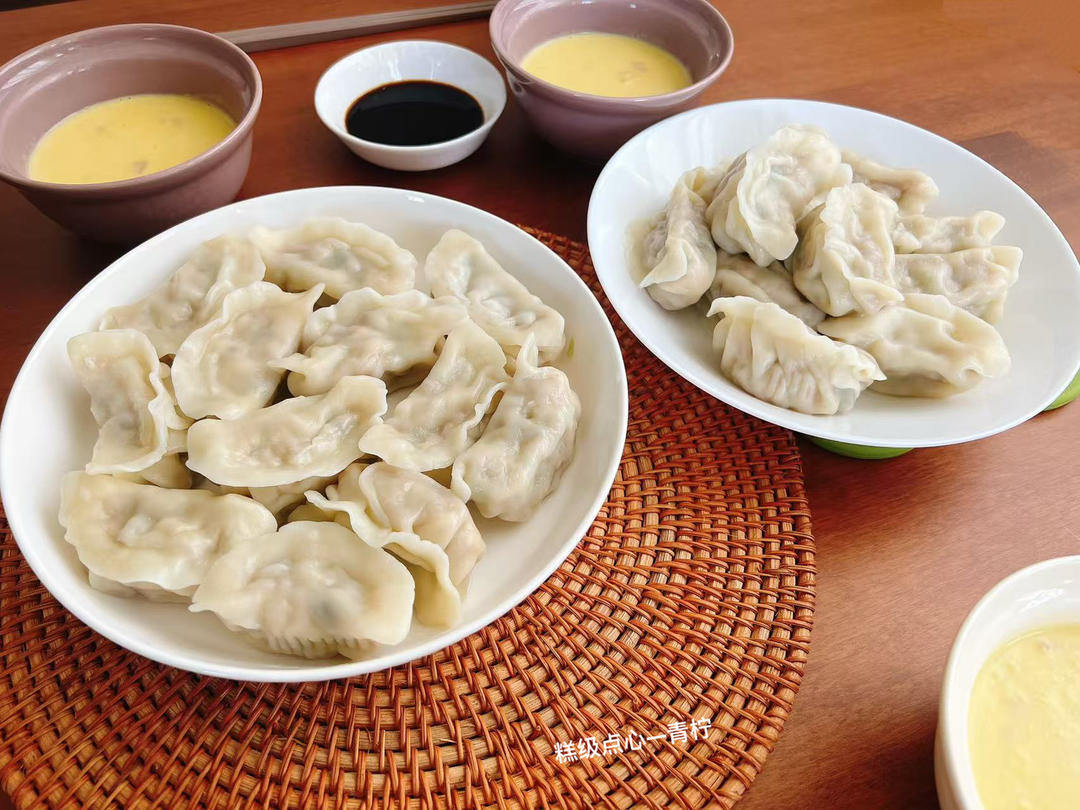 粉条素饺子皮蒸饺