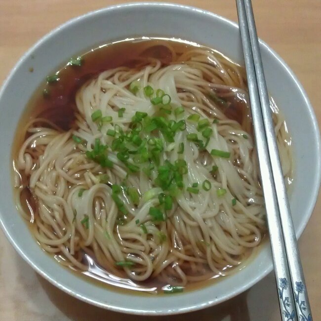 小葱麻油酱油面