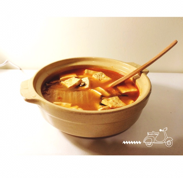 辣白菜豆腐汤