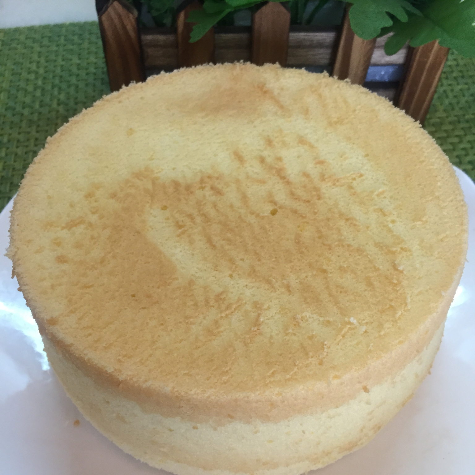 6寸原味戚风蛋糕