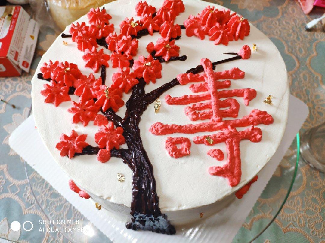 祝寿奶油蛋糕