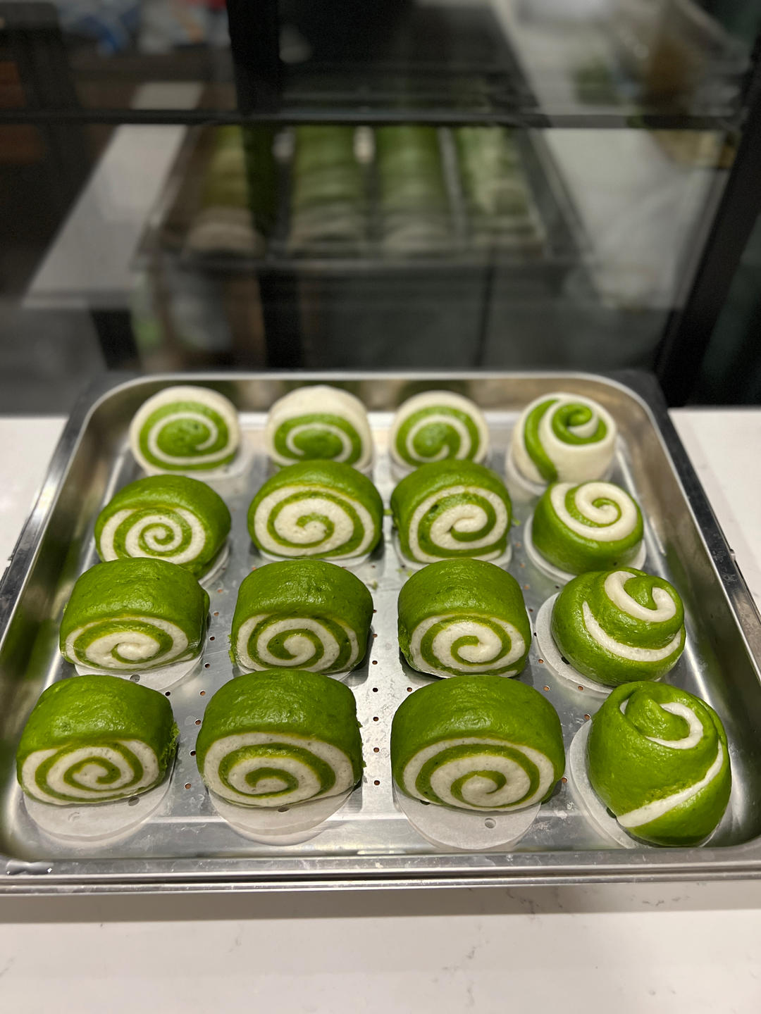 菠菜汁刀切馒头超级小清新