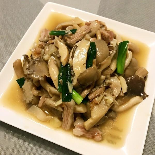 灰树花炒肉