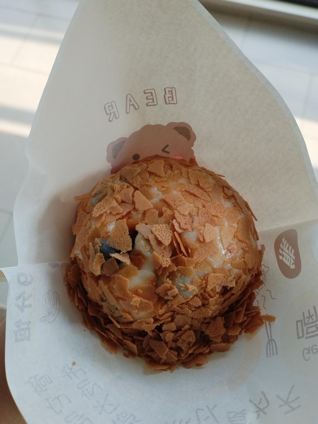 可当麻薯可当雪媚娘皮隔夜不变硬的糯米粉团子。