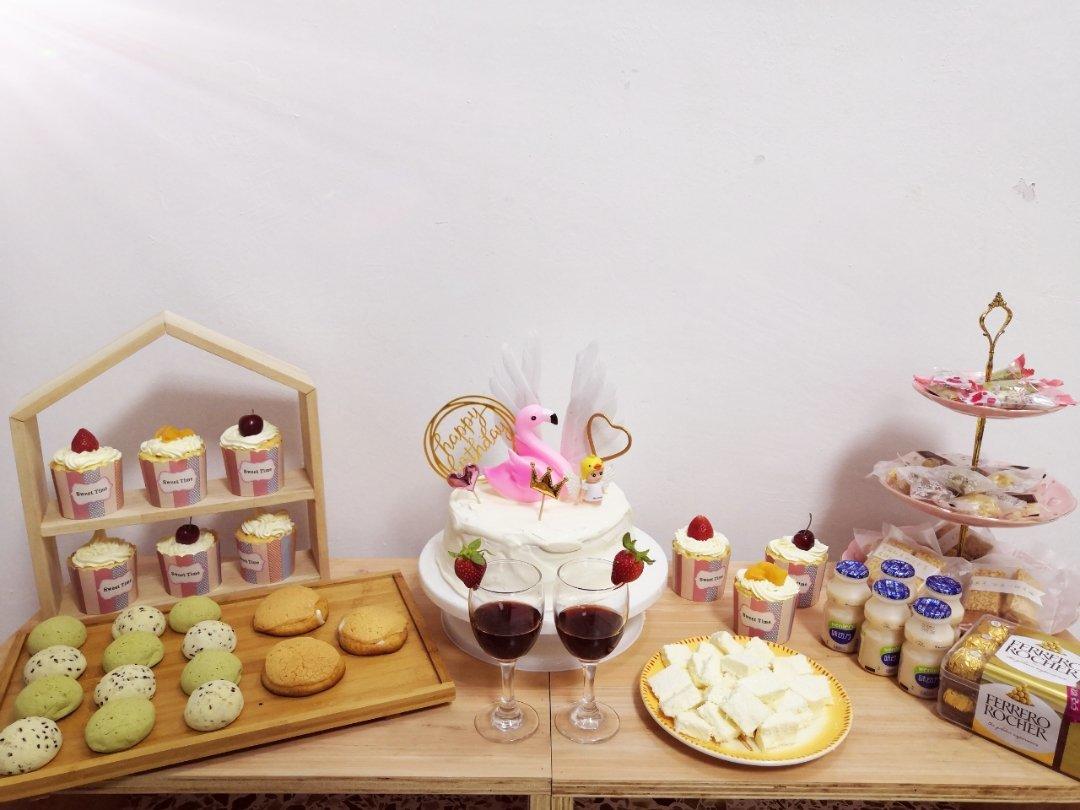 火烈鸟淋面蛋糕