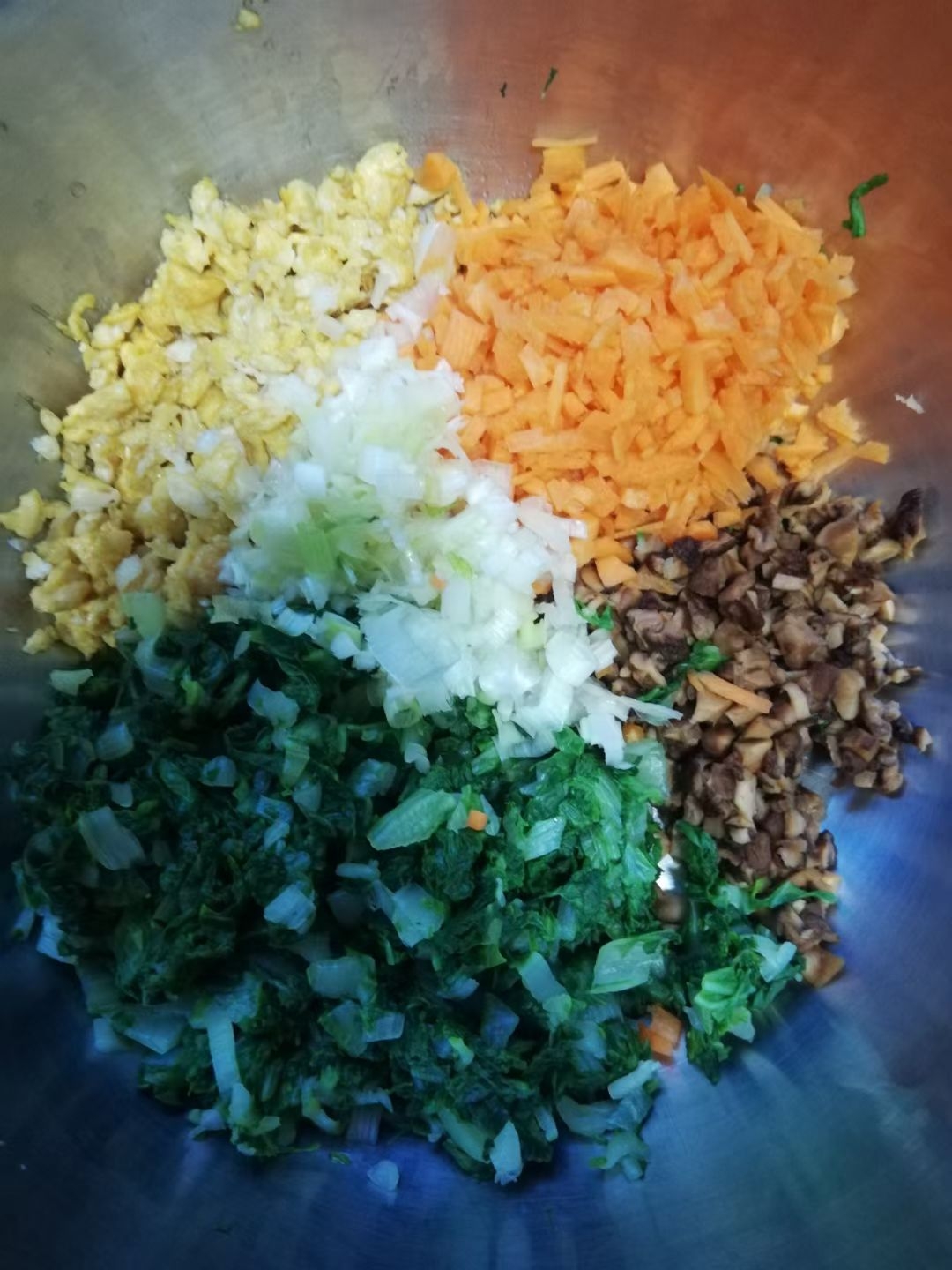 玉米面菜团子的做法 步骤1