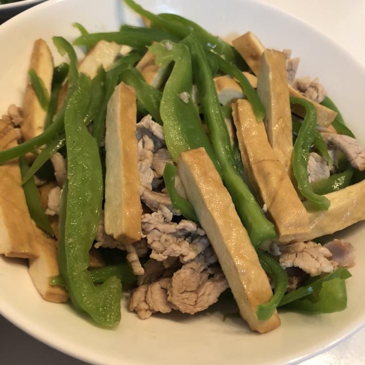 青椒肉丝炒香干