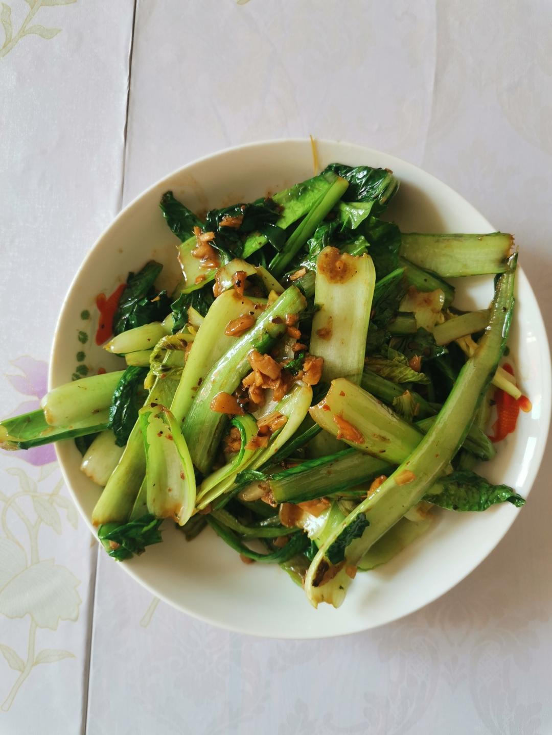 清炒小白菜 简单好吃