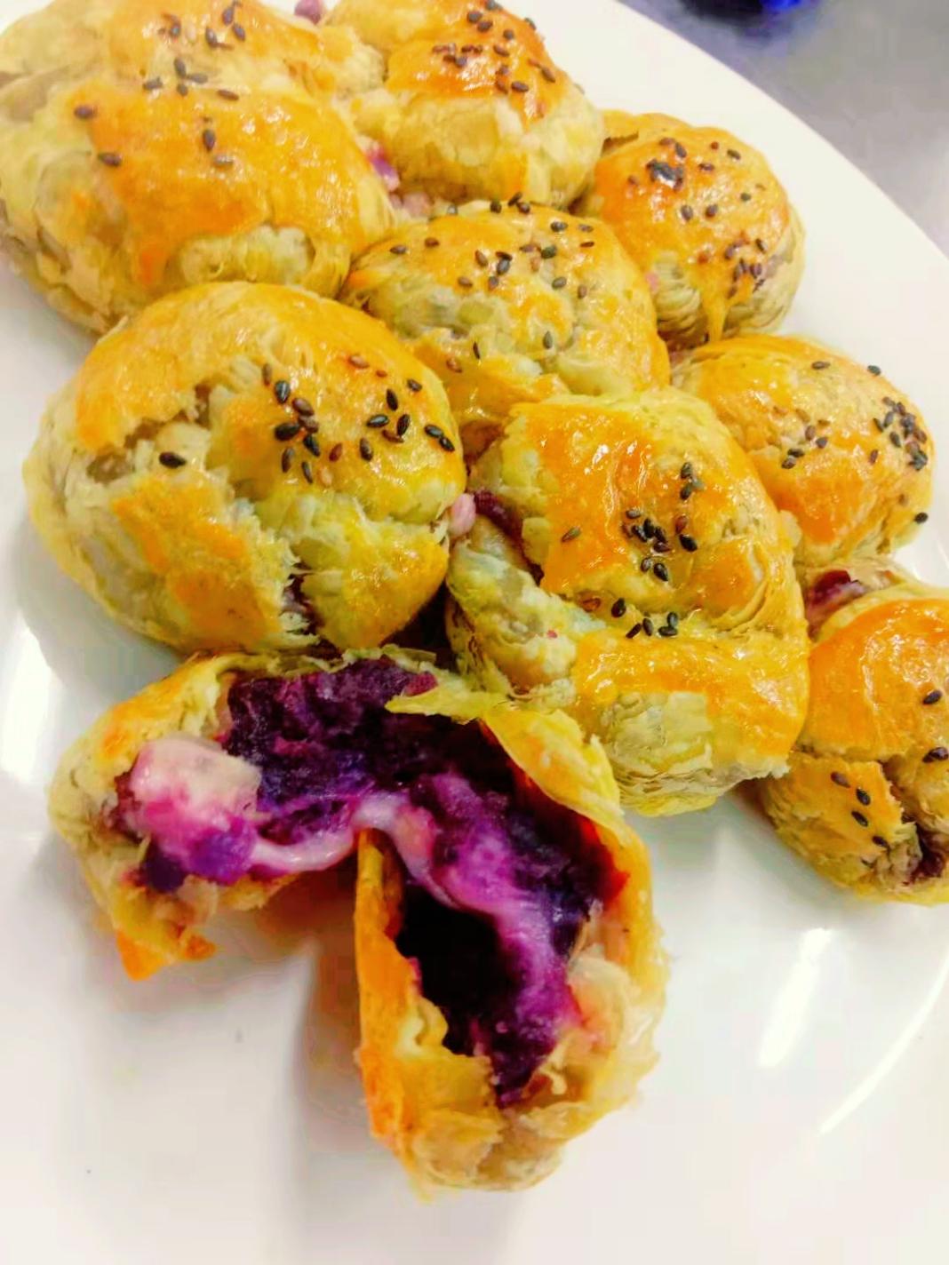 芝士紫薯酥的做法