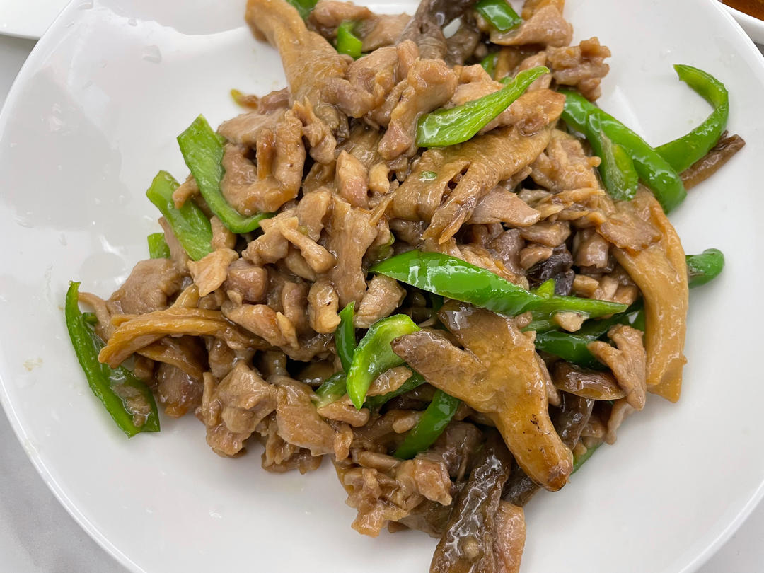 超好吃的快手菜爆炒鹿茸菇，搭配肉丝青椒超下饭