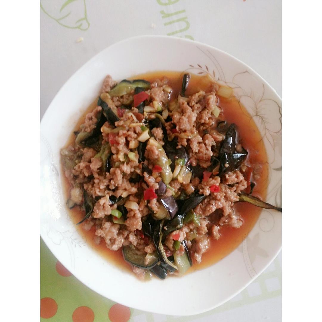 红烧肉沫茄子