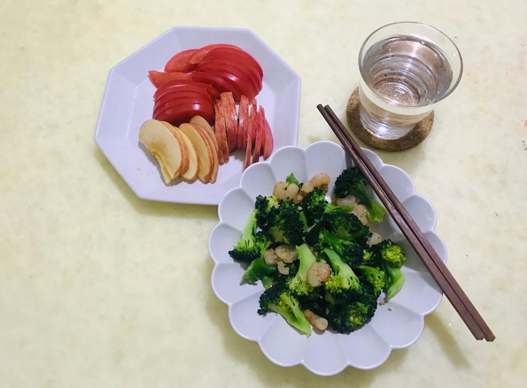 西兰花炒虾仁