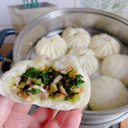 节省一半时间的大包子（另付翠绿菜包子，肉包子，腹黑包子食谱）