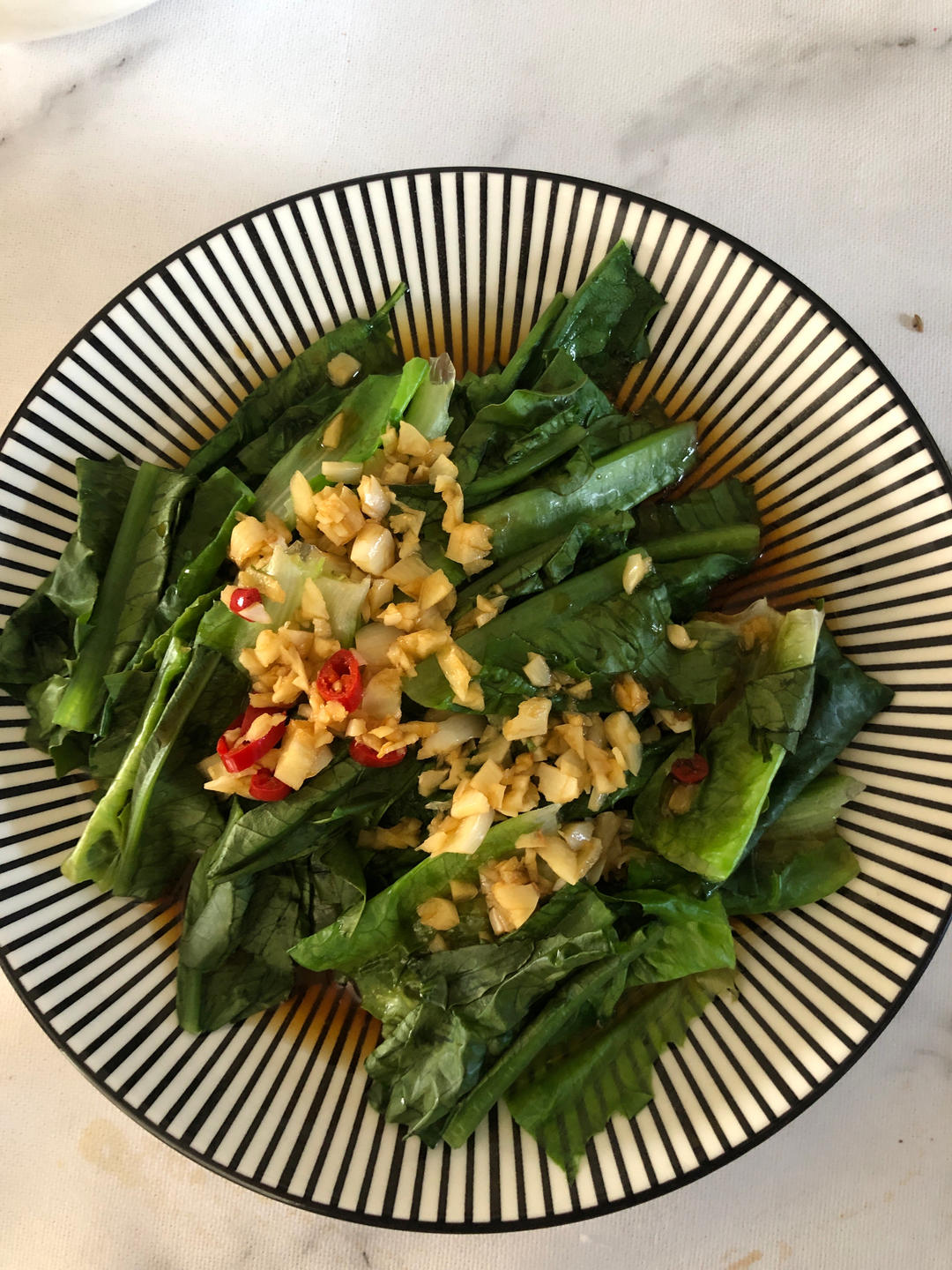 白灼油麦菜——晚间减肥餐