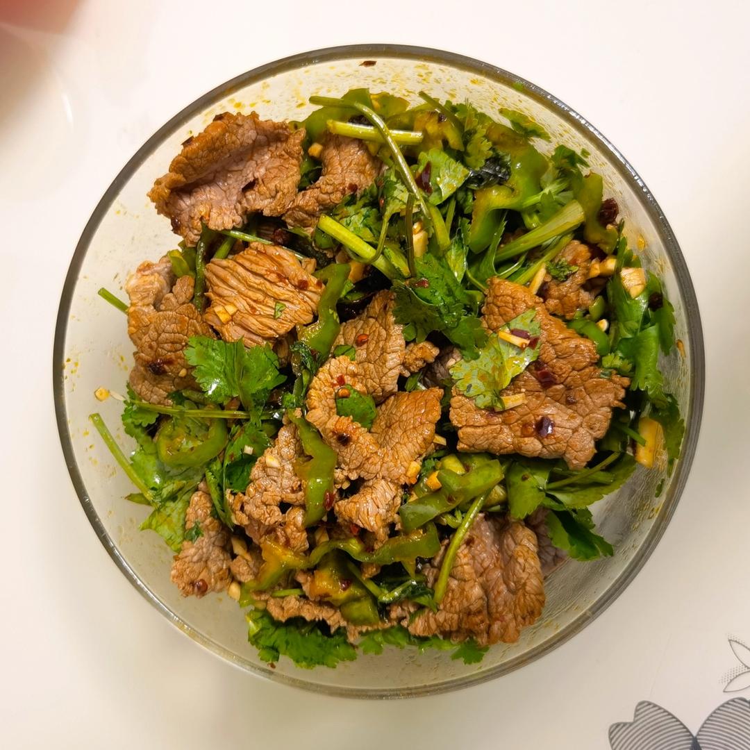 低卡减脂-香菜凉拌牛肉