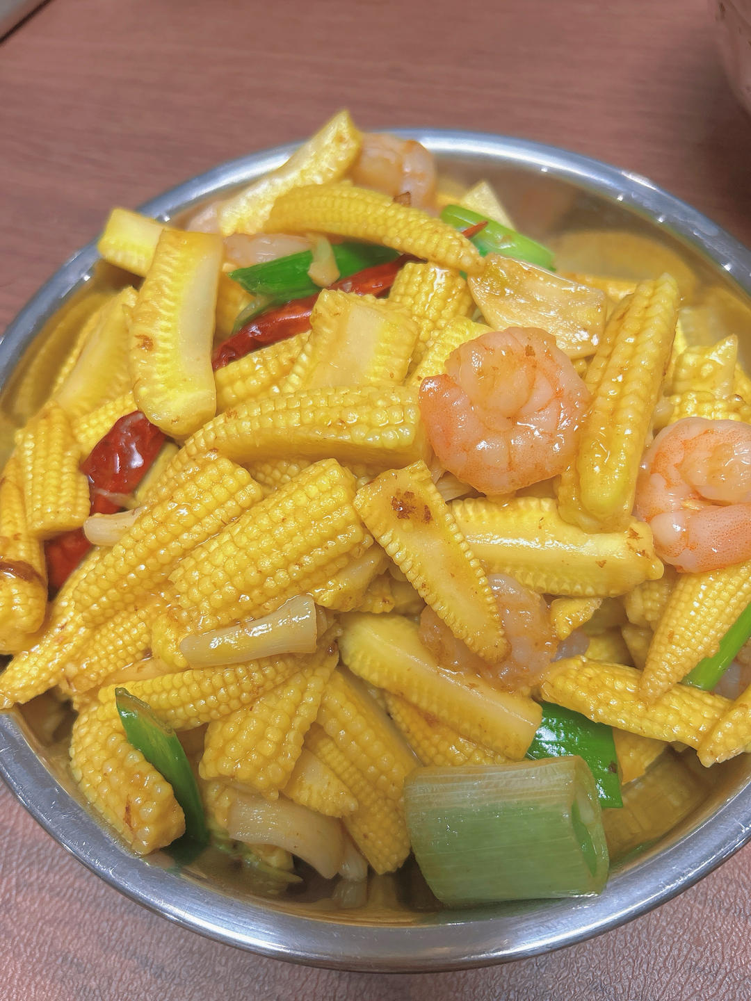 玉米笋炒虾仁