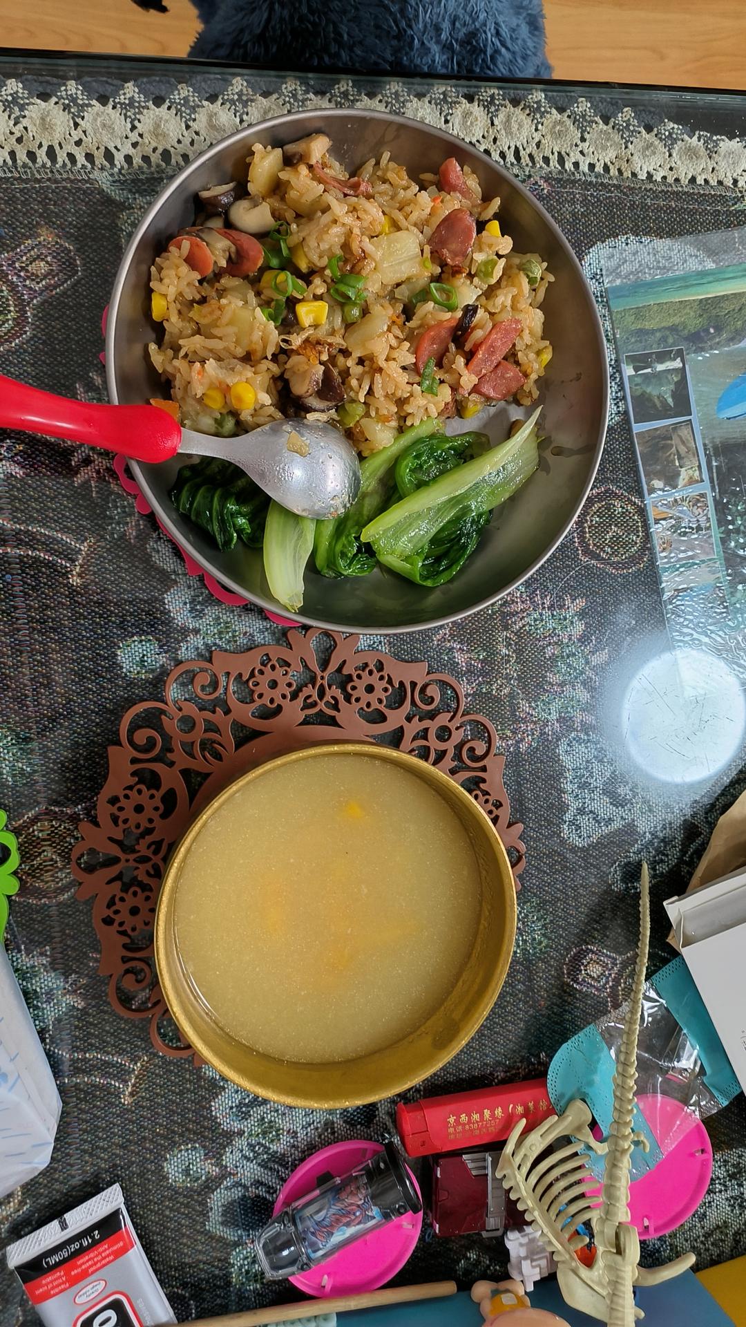 懒人版香肠土豆焖饭